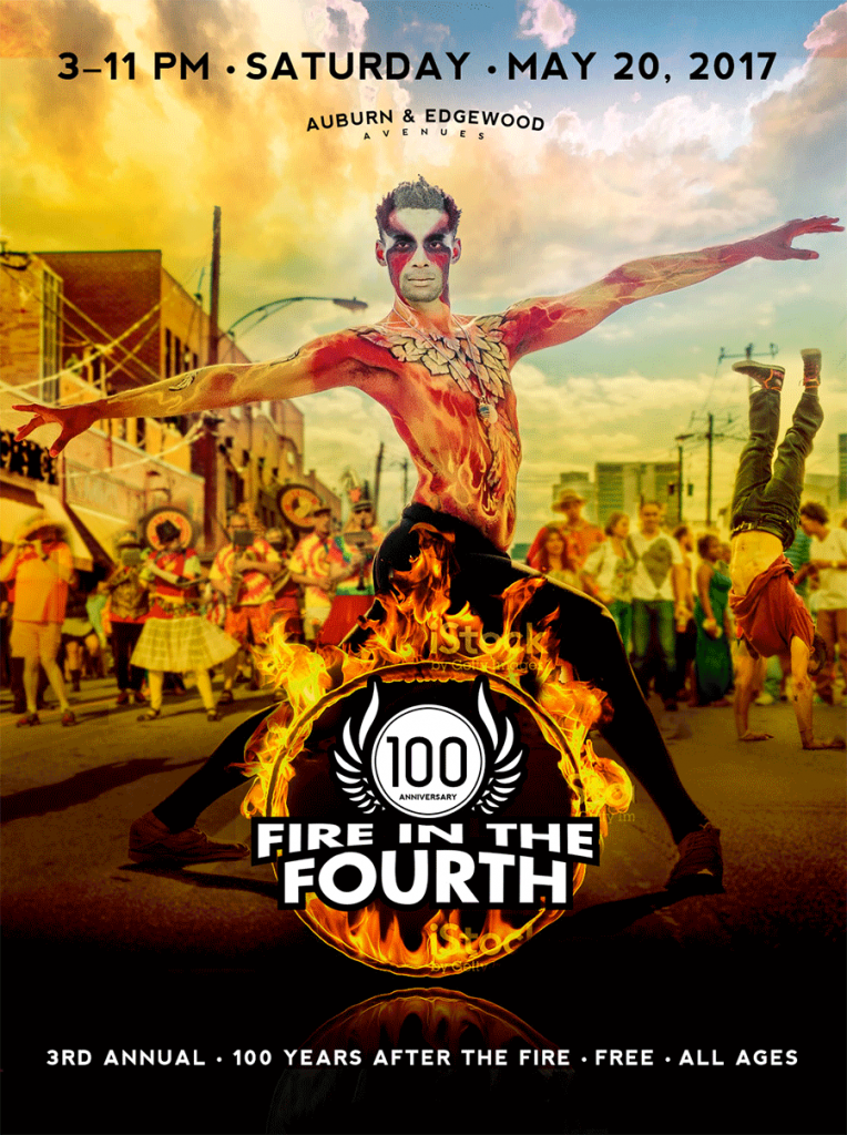 Fire in the Fourth Event Poster Design